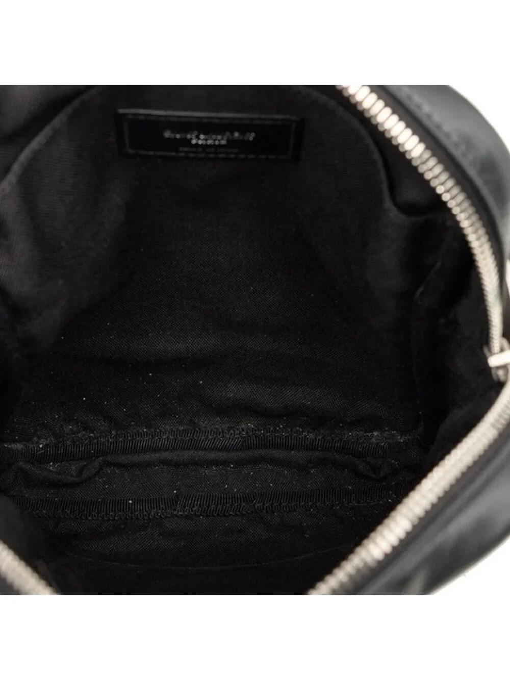 Saint Laurent Logo Shoulder Bag Cross Crossbody Black Leather